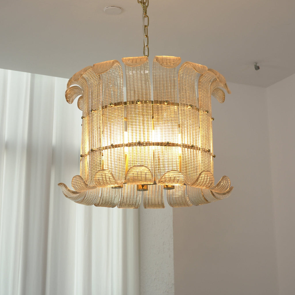 Brasher Chandelier — Champagne Glass Statement Ceiling Light for Dining Room
