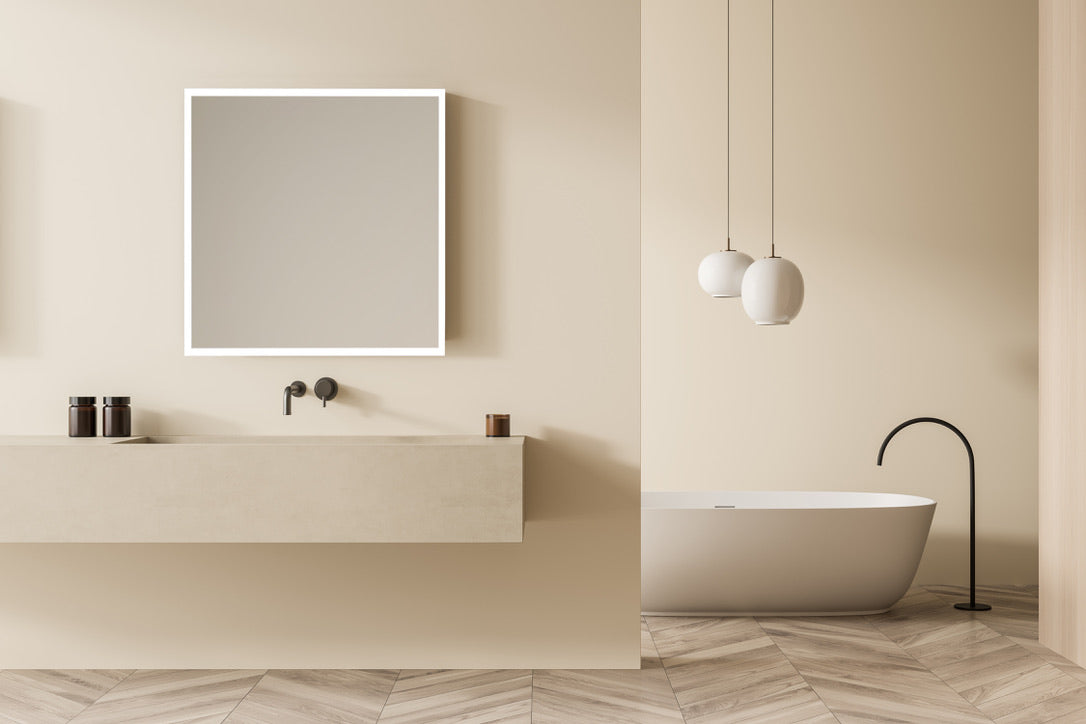 Linea Rectangle LED Bathroom Vanity Mirror for bathroom vanity | Halvern
