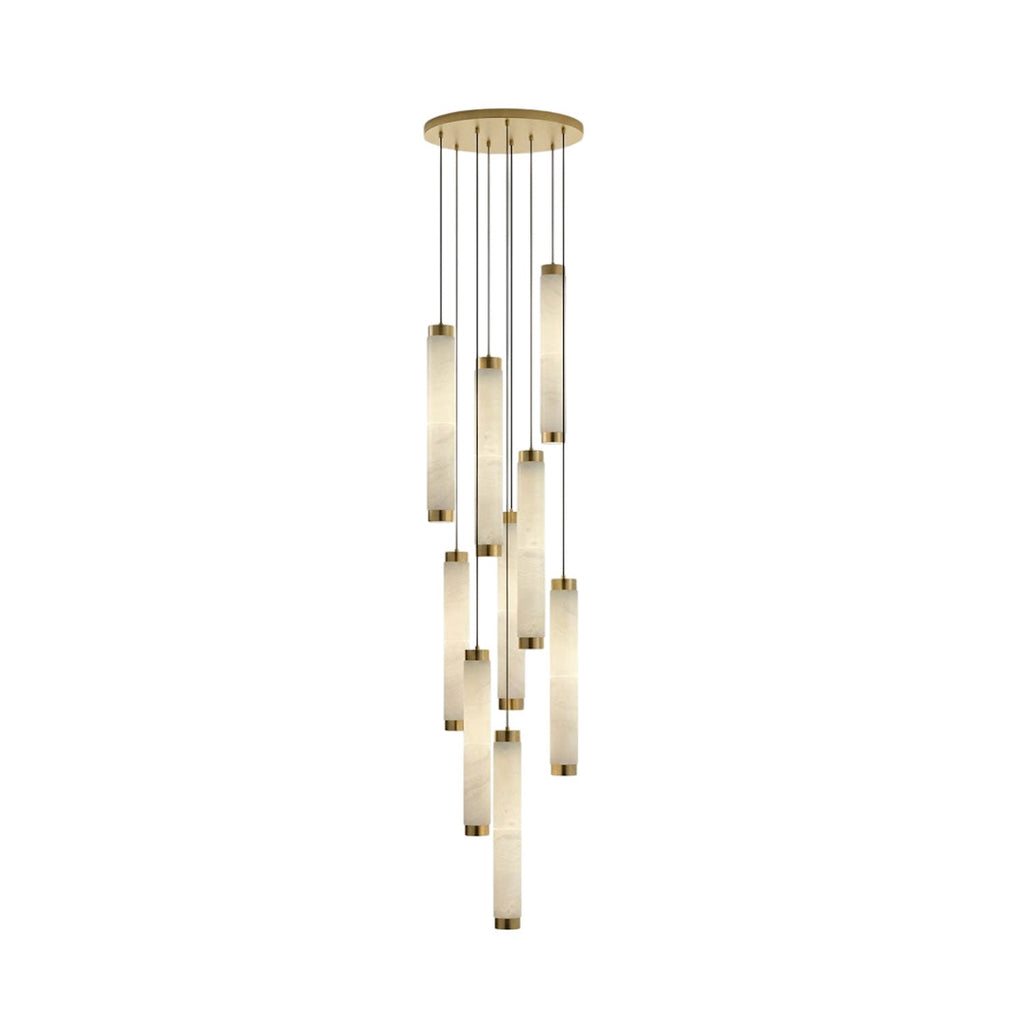 Aria Alabaster Pendant Lamp — Cylinder Spanish Alabaster Hanging Light