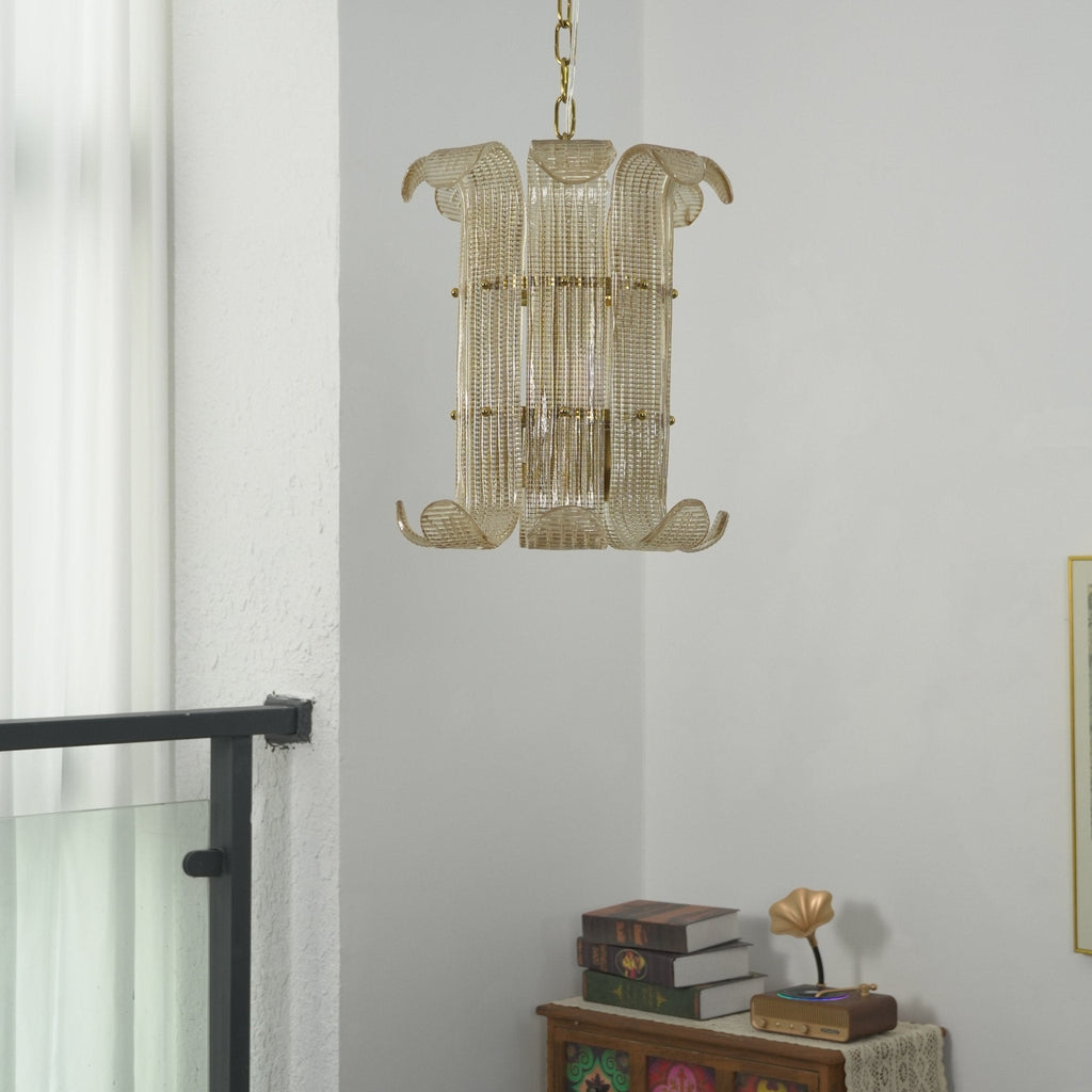 Brasher Small Chandelier — Compact Glass Bubble Ceiling Light for Bedroom