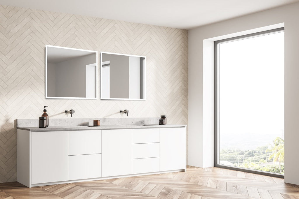 Linea Rectangle LED Bathroom Vanity Mirror for bathroom vanity | Halvern
