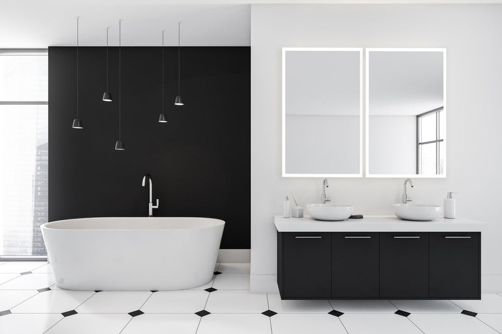 Linea Rectangle LED Bathroom Vanity Mirror for bathroom vanity | Halvern