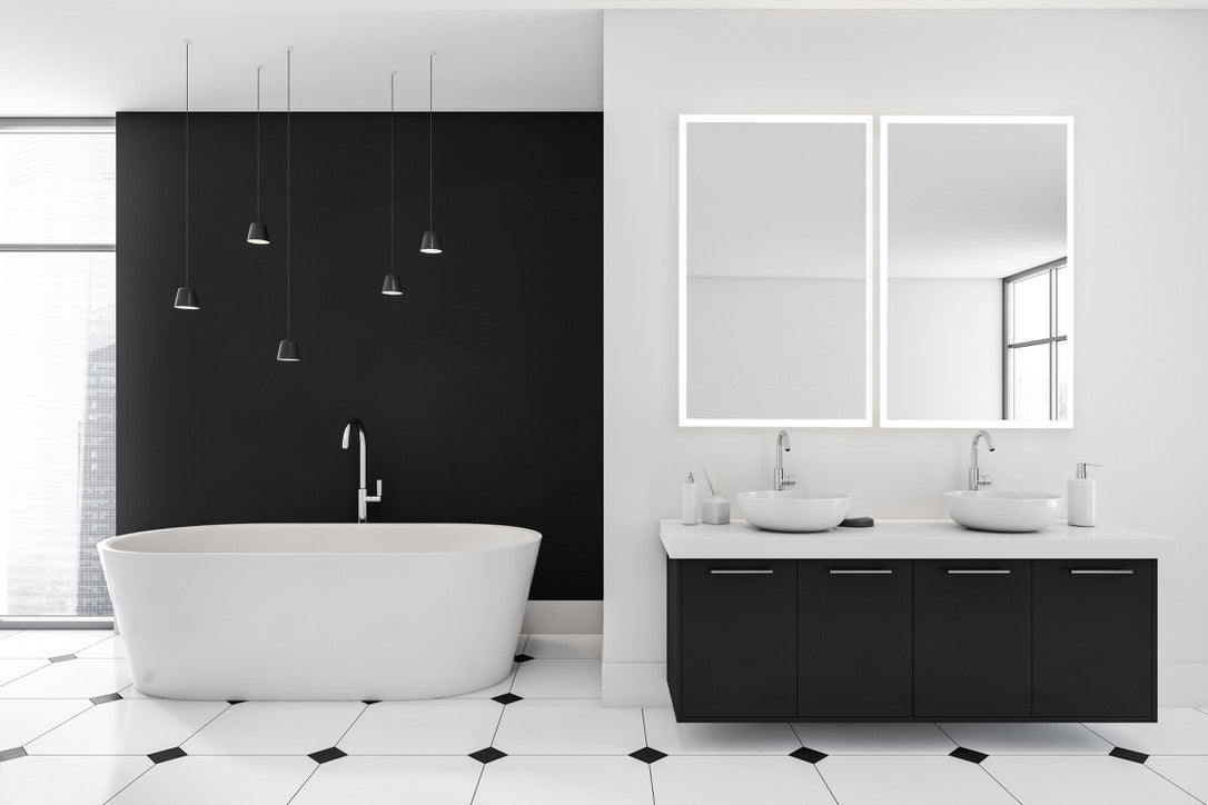 Linea Rectangle LED Bathroom Vanity Mirror for bathroom vanity | Halvern