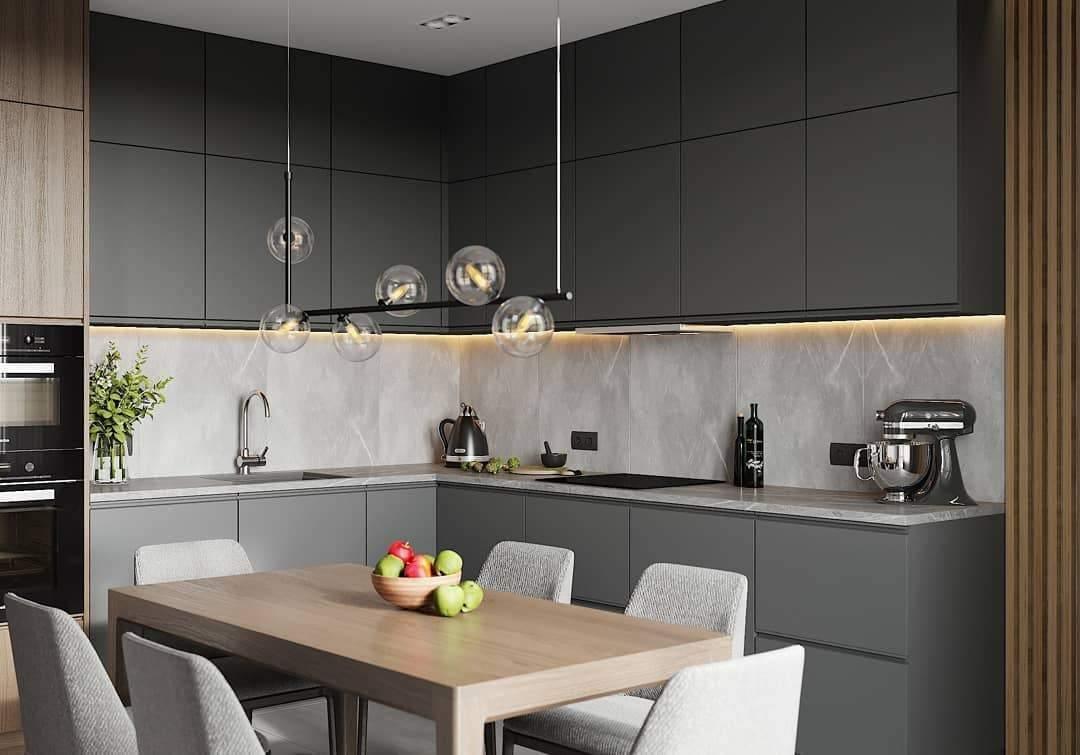 Air 73 Glass Sphere Pendant — Linear Glass Hanging Light for Kitchen Island