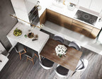 Air 73 Glass Sphere Pendant — Linear Glass Hanging Light for Kitchen Island