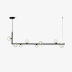 Air 73 Glass Sphere Pendant — Linear Glass Hanging Light for Kitchen Island