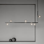 Air 73 Glass Sphere Pendant — Linear Glass Hanging Light for Kitchen Island