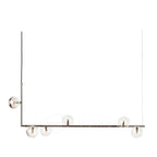 Air 73 Glass Sphere Pendant — Linear Glass Hanging Light for Kitchen Island