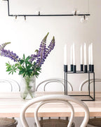Air 73 Glass Sphere Pendant — Linear Glass Hanging Light for Kitchen Island