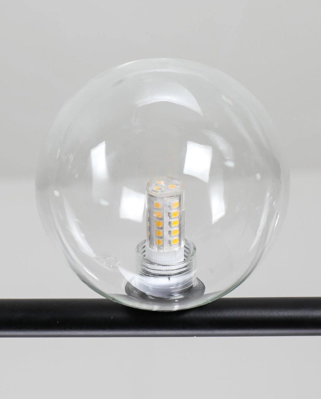 Air 73 Glass Sphere Pendant — Linear Glass Hanging Light for Kitchen Island