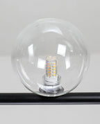 Air 73 Glass Sphere Pendant — Linear Glass Hanging Light for Kitchen Island
