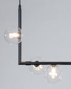 Air 73 Glass Sphere Pendant — Linear Glass Hanging Light for Kitchen Island