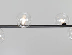 Air 73 Glass Sphere Pendant — Linear Glass Hanging Light for Kitchen Island