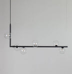 Air 73 Glass Sphere Pendant — Linear Glass Hanging Light for Kitchen Island
