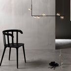 Air 73 Glass Sphere Pendant — Linear Glass Hanging Light for Kitchen Island