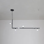 Air 73 Glass Sphere Pendant — Linear Glass Hanging Light for Kitchen Island