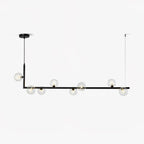 Air 73 Glass Sphere Pendant — Linear Glass Hanging Light for Kitchen Island