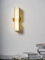 Alabaster Essence Wall Sconce — Carved Stone Wall Light for Bedroom & Hallway