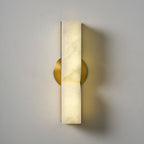 Alabaster Essence Wall Sconce — Carved Stone Wall Light for Bedroom & Hallway