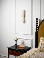 Alabaster Essence Wall Sconce — Carved Stone Wall Light for Bedroom & Hallway