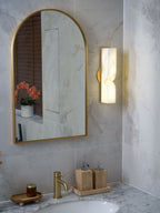 Alabaster Essence Wall Sconce — Carved Stone Wall Light for Bedroom & Hallway