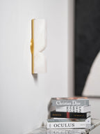 Alabaster Essence Wall Sconce — Carved Stone Wall Light for Bedroom & Hallway