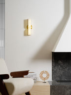 Alabaster Essence Wall Sconce — Carved Stone Wall Light for Bedroom & Hallway