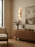Alabaster Essence Wall Sconce — Carved Stone Wall Light for Bedroom & Hallway