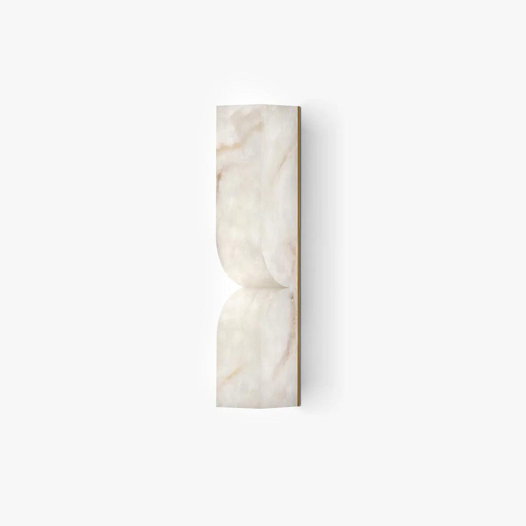 Alabaster Essence Wall Sconce — Carved Stone Wall Light for Bedroom & Hallway