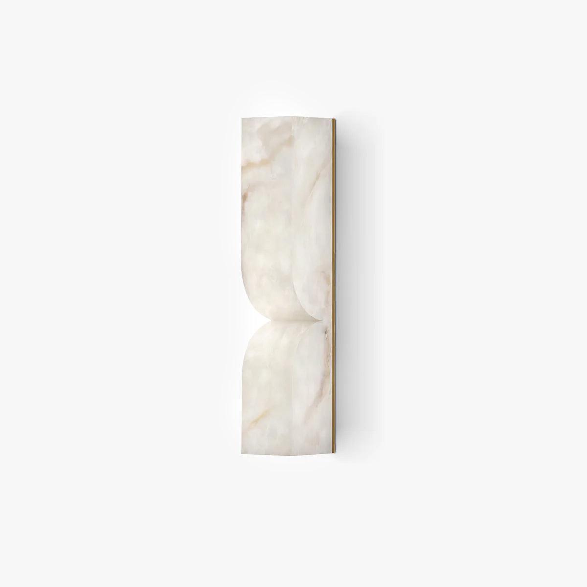 Alabaster Essence Wall Sconce — Carved Stone Wall Light for Bedroom & Hallway