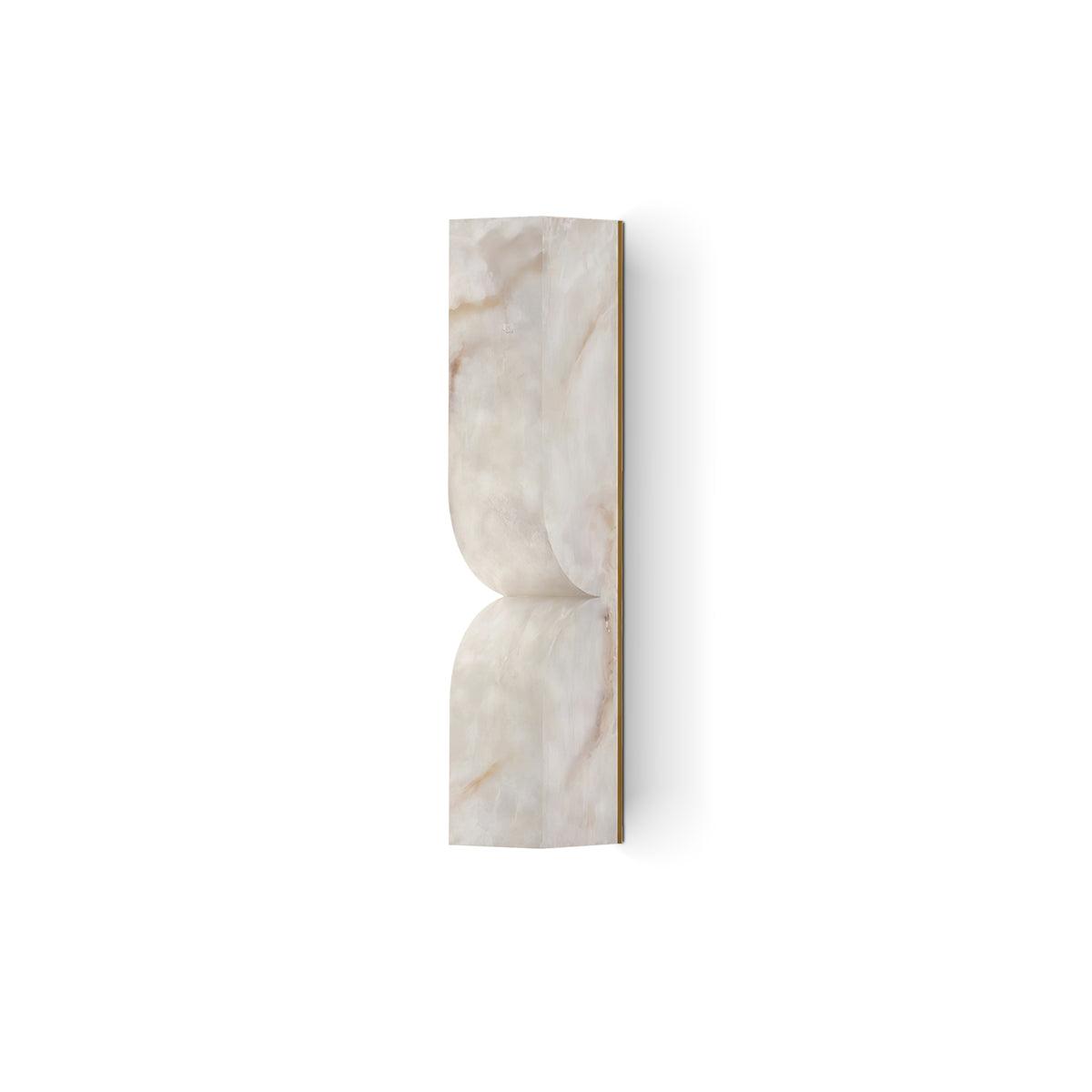 Alabaster Essence Wall Sconce — Carved Stone Wall Light for Bedroom & Hallway
