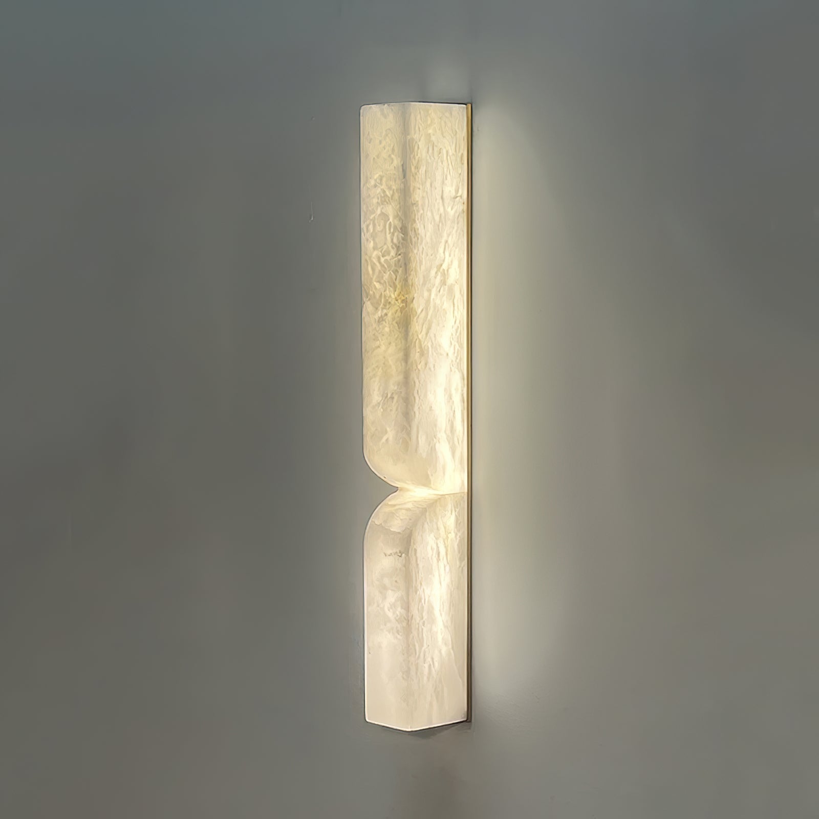 Alabaster Essence Wall Sconce — Carved Stone Wall Light for Bedroom & Hallway