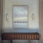 Alabaster Essence Wall Sconce — Carved Stone Wall Light for Bedroom & Hallway