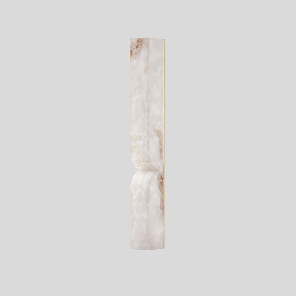 Alabaster Essence Wall Sconce — Carved Stone Wall Light for Bedroom & Hallway