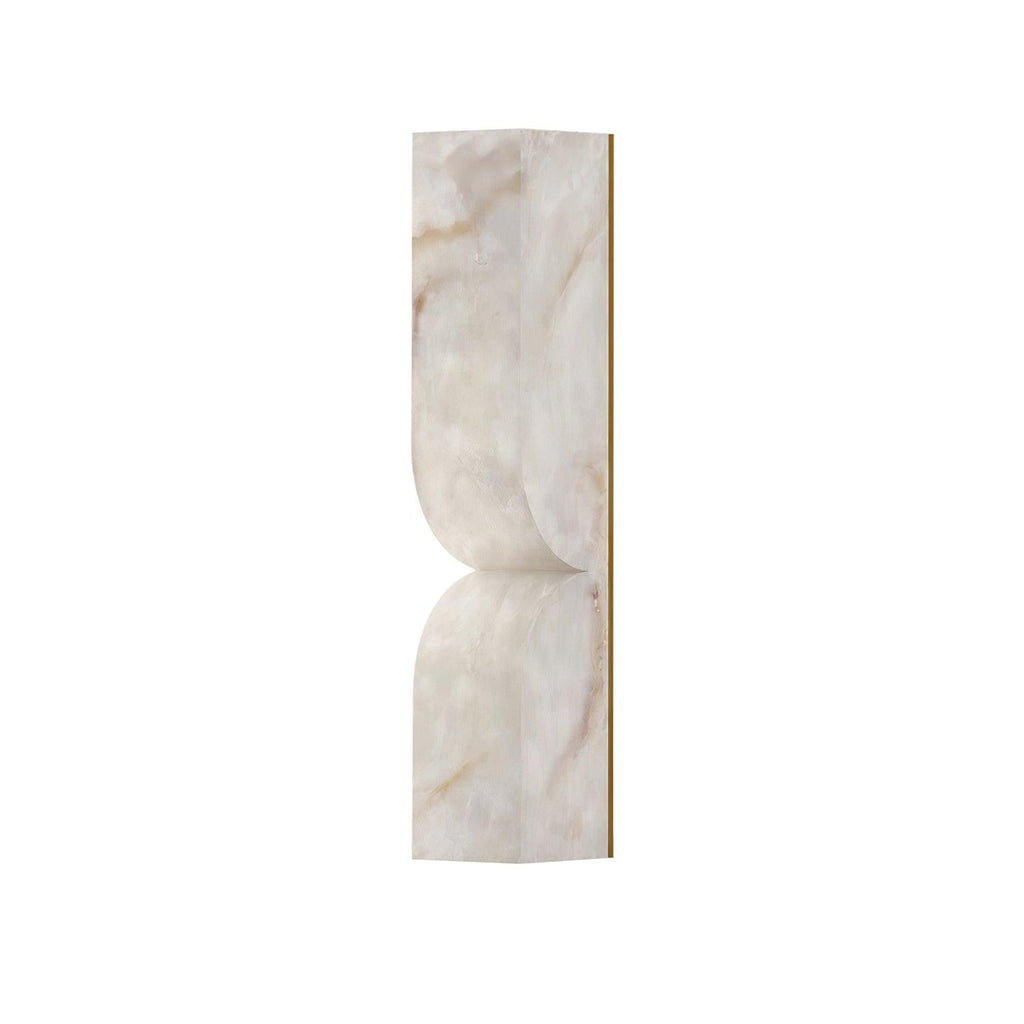 Alabaster Essence Wall Sconce — Carved Stone Wall Light for Bedroom & Hallway