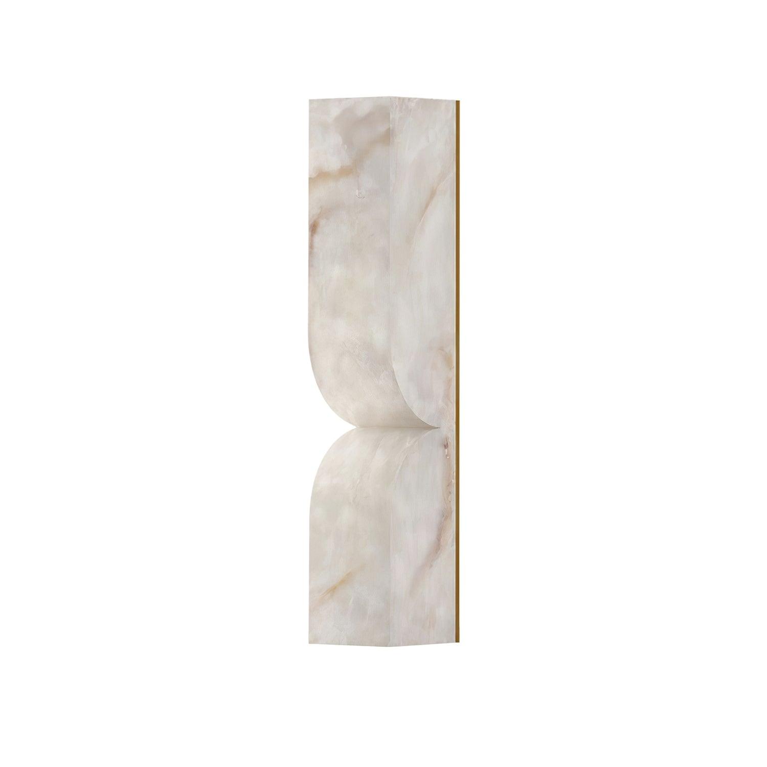 Alabaster Essence Wall Sconce — Carved Stone Wall Light for Bedroom & Hallway