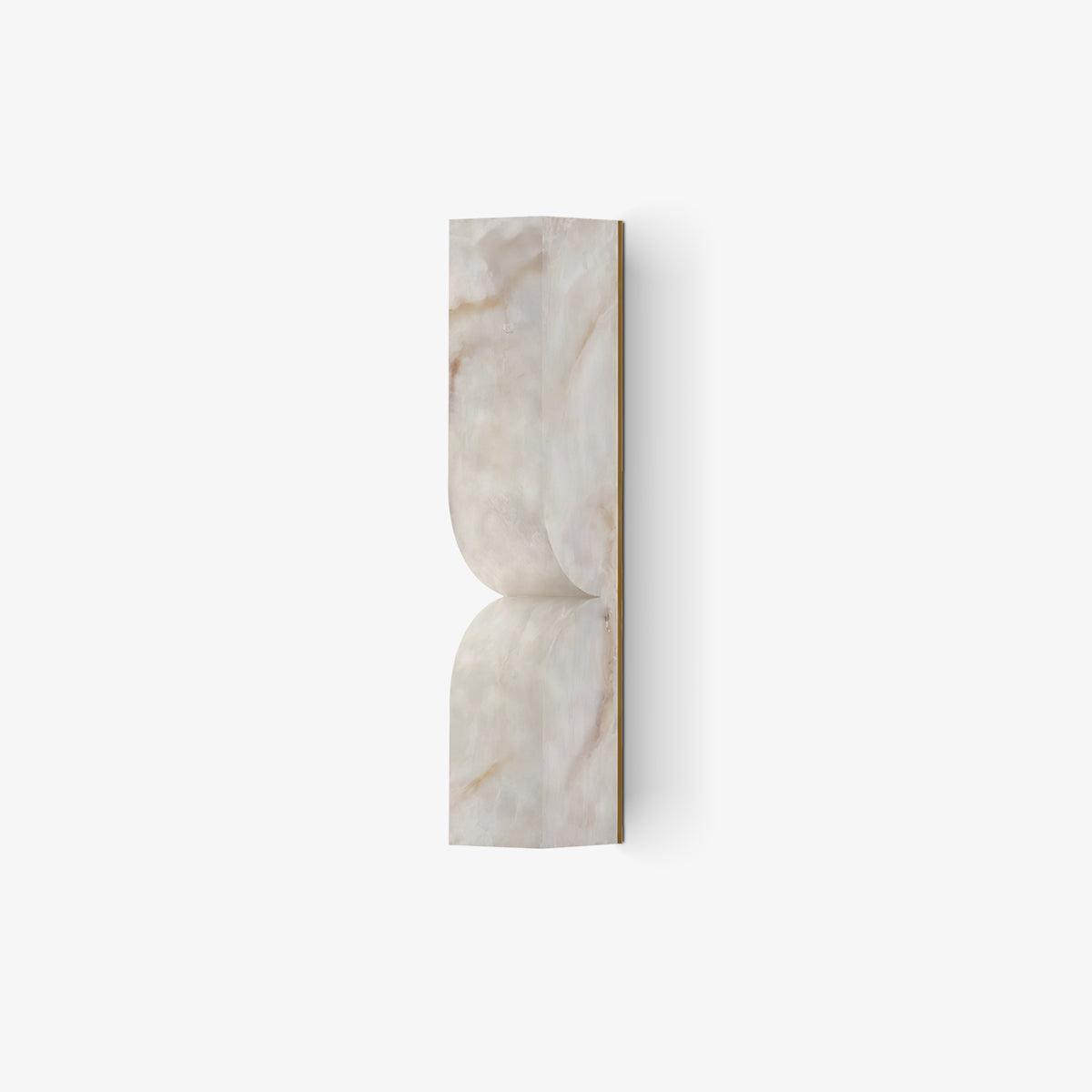 Alabaster Essence Wall Sconce — Carved Stone Wall Light for Bedroom & Hallway