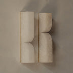 Alabaster Essence Wall Sconce — Carved Stone Wall Light for Bedroom & Hallway