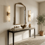 Aluna Alabaster Bar Wall Light — Linear Stone Wall Sconce for Bedroom & Hallway