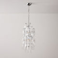 Amber Prism Long Chandelier — Linear Glass Island Light for Kitchen & Dining