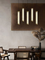 Aria Alabaster Pendant Lamp — Cylinder Spanish Alabaster Hanging Light