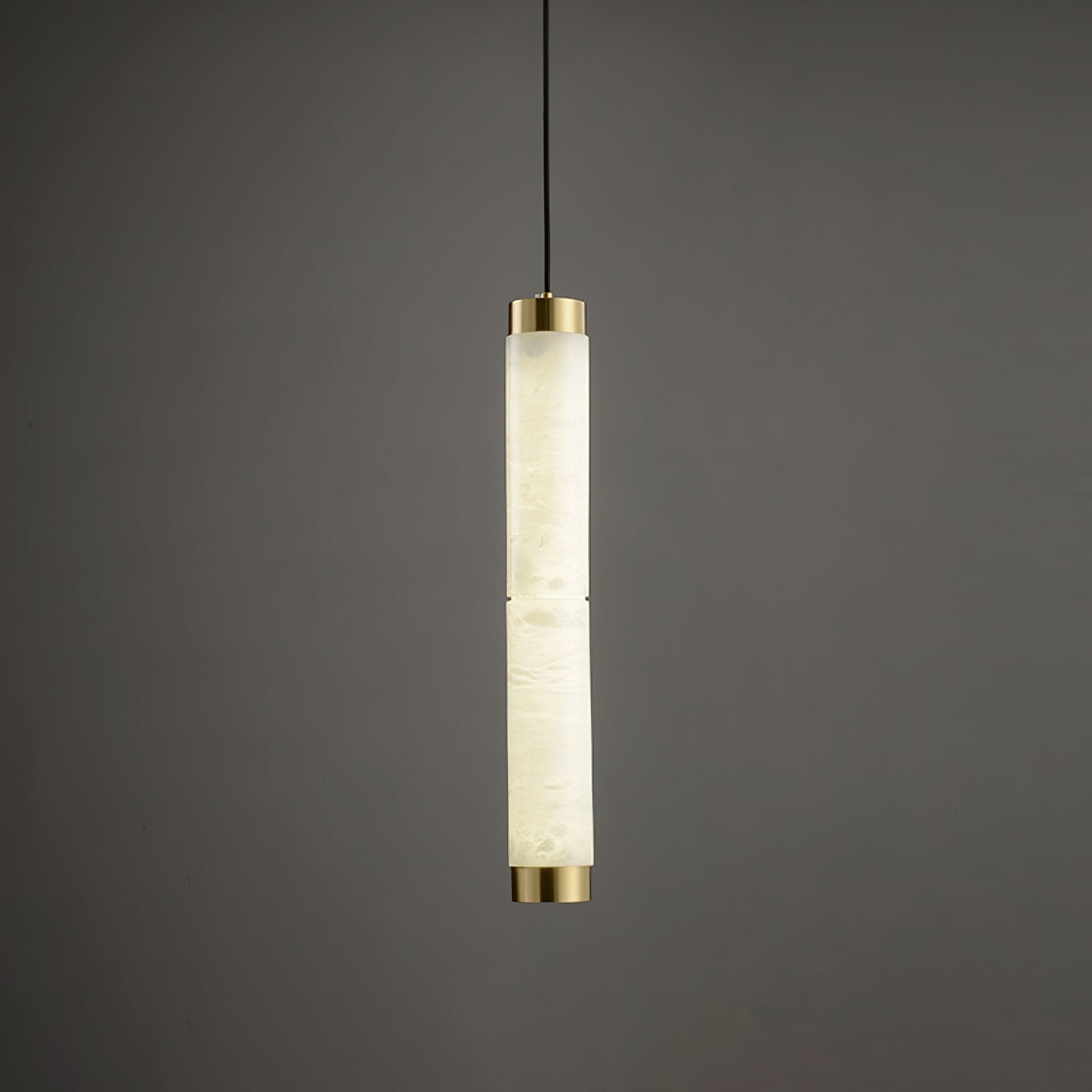 Aria Alabaster Pendant Lamp — Cylinder Spanish Alabaster Hanging Light