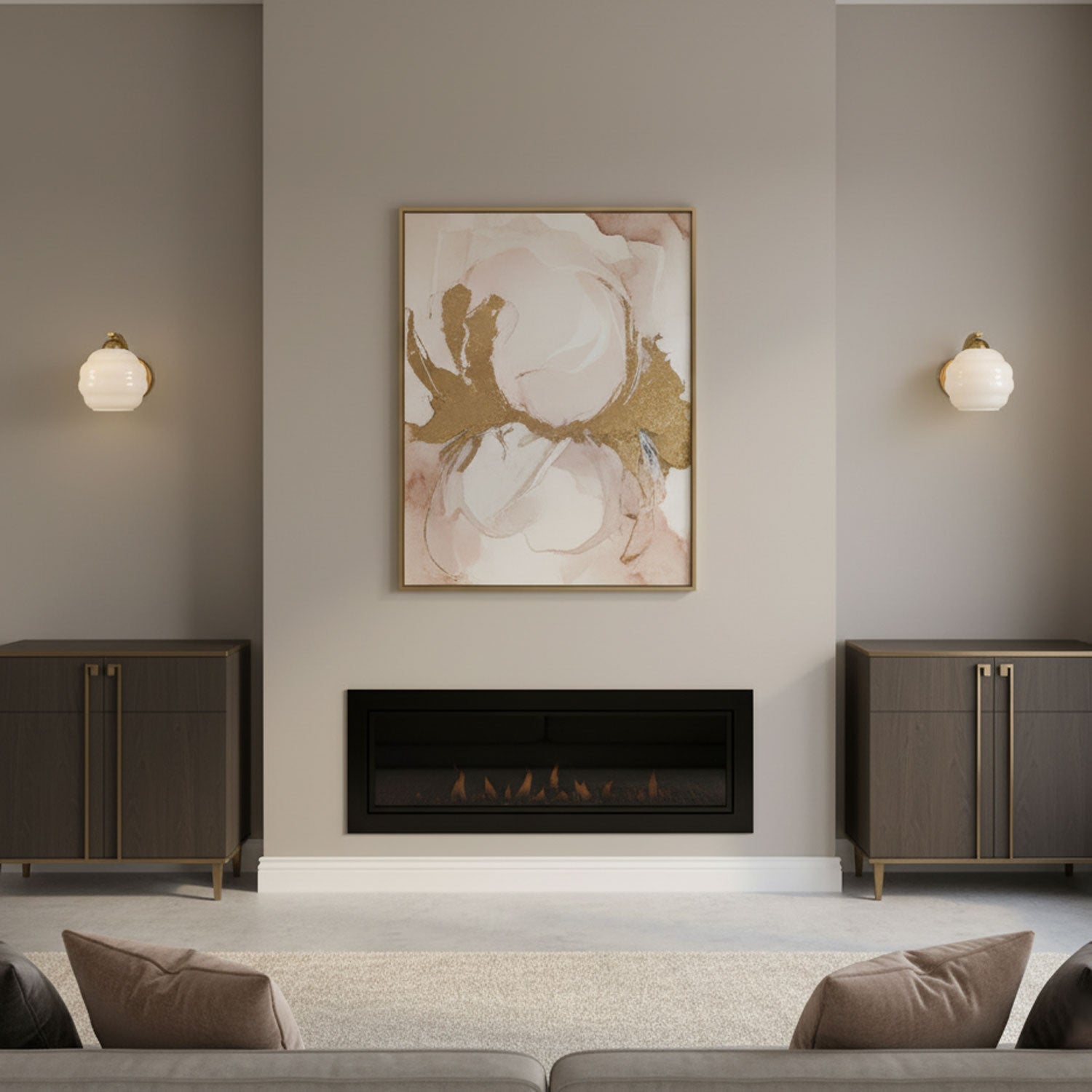 Art Deco Vintage Wall Lamp — White Glass Wall Sconce for Bedroom & Hallway