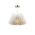 Aurelia Glass Petal Chandelier — Floral Glass Ceiling Light for Dining Room