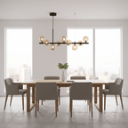 Aurelia Globe Chandelier — Glass Globe Cluster Ceiling Light for Dining Room