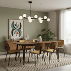 Aurelia Globe Chandelier — Glass Globe Cluster Ceiling Light for Dining Room
