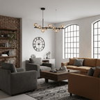 Aurelia Globe Chandelier — Glass Globe Cluster Ceiling Light for Dining Room