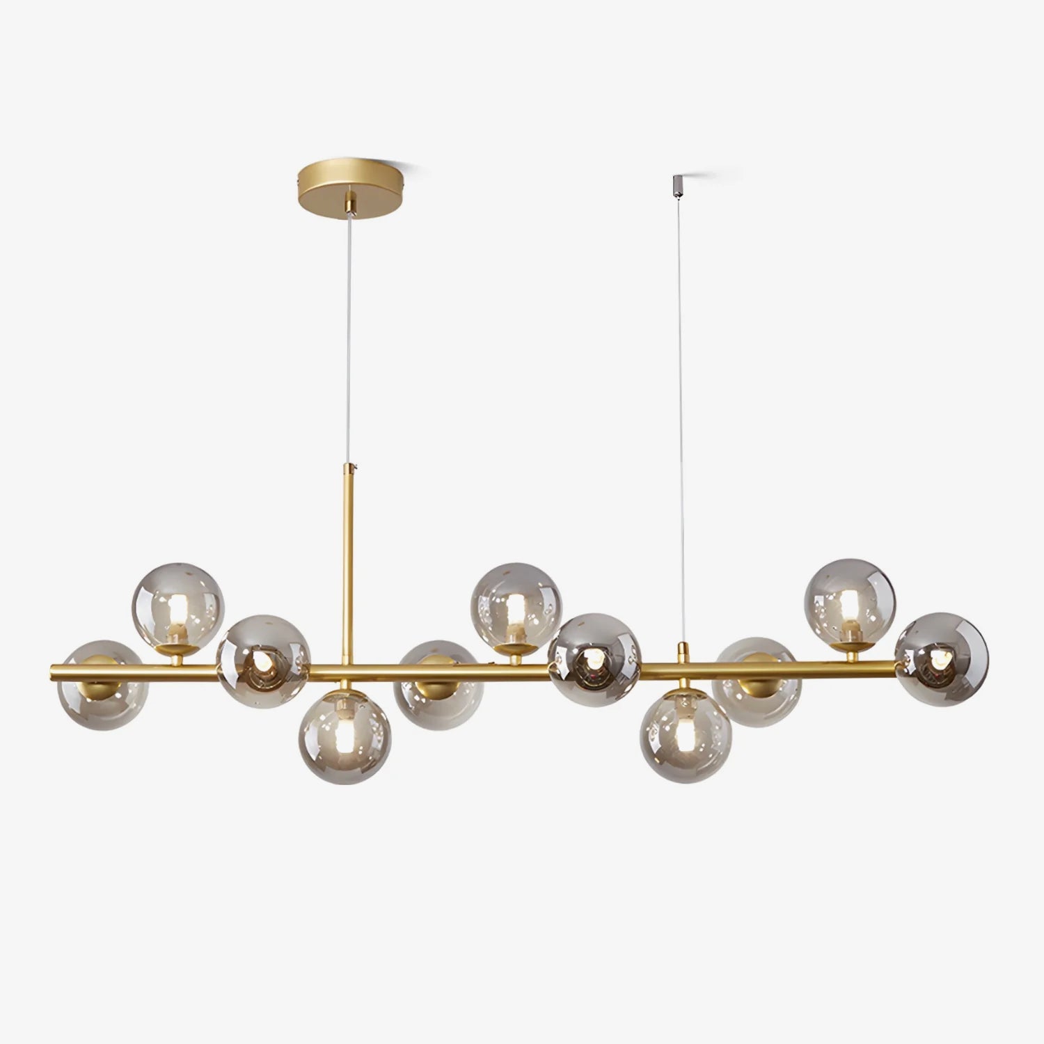 Aurelia Globe Chandelier — Glass Globe Cluster Ceiling Light for Dining Room