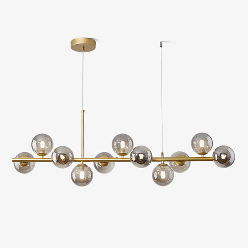Aurelia Globe Chandelier — Glass Globe Cluster Ceiling Light for Dining Room
