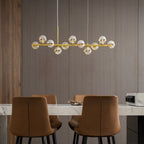 Aurelia Globe Chandelier — Glass Globe Cluster Ceiling Light for Dining Room